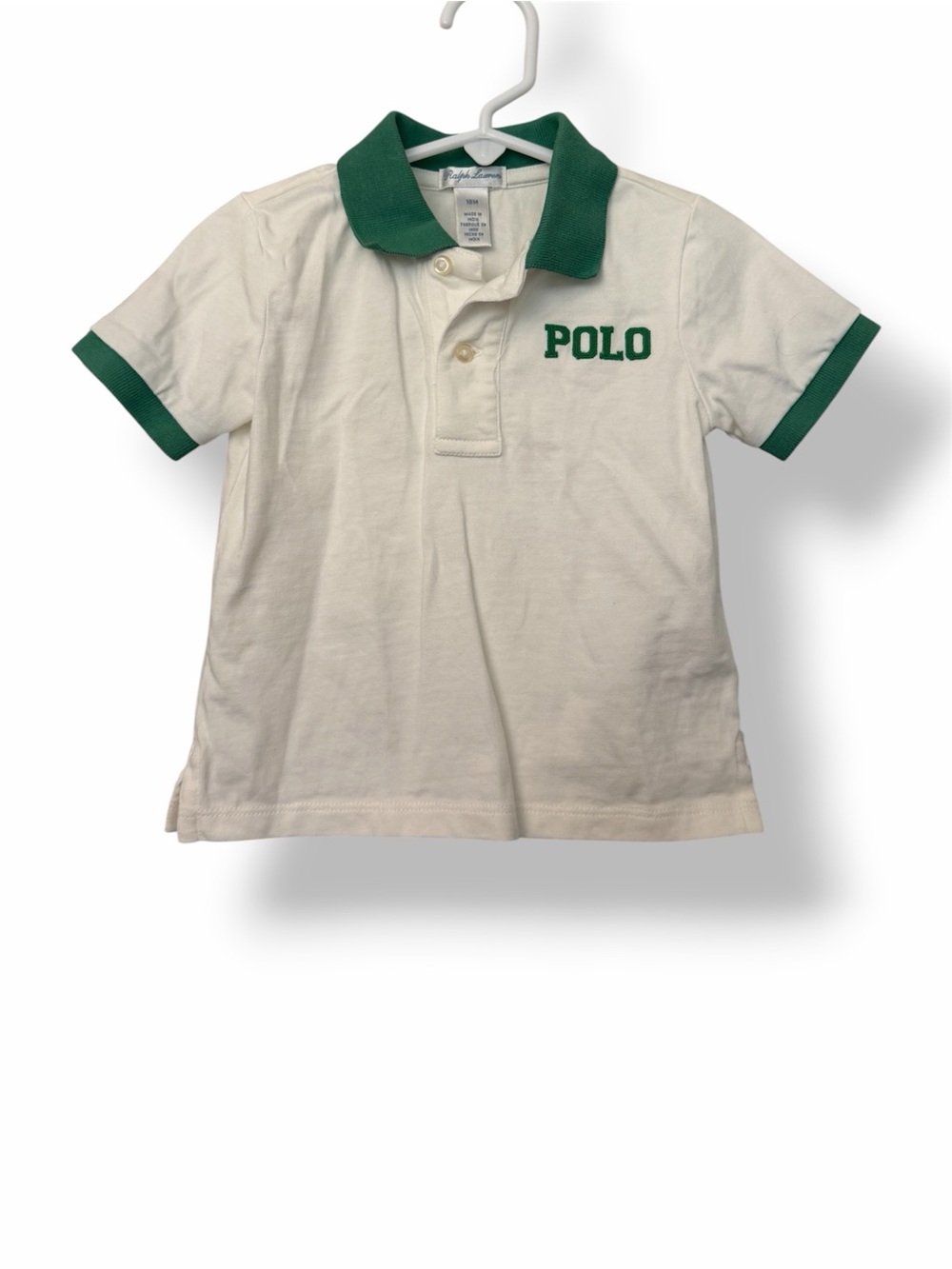 Ralph Lauren Polo Shirt White‎ & Green